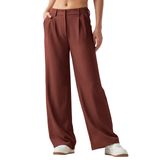 Calças De Trabalho Willit, Pernas Largas, Cintura Alta, Femininas, Rust Xl