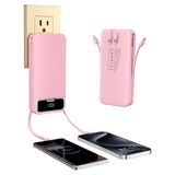 Carregador Portátil Power Bank Makoval 20000mah Pd 20w Rosa