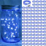 Led Fairy Lights Chzk, Pacote Com 100, Azul, Operado Por Bateria De 7 Pés
