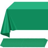 Toalha De Mesa Ragnhild Green Plastic, Pacote Com 32 Unidades Para Mesas Retangulares