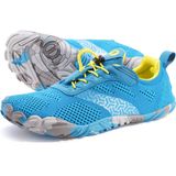 Tênis De Corrida De Trilha Whitin Minimalist Barefoot Masculinos Azuis 40