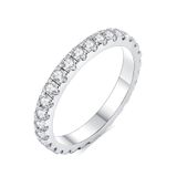 Aliança De Casamento Imolove Moissanite Em Prata 925 Com Banhada A Ouro 18k