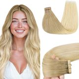 Fita Adesiva Em Extensões De Cabelo Goo Goo Human Hair 14 Polegadas 50 G 20 Unidades