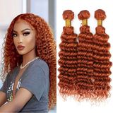 Pacotes De Cabelo Hiaplame Color 350 Ginger Orange Deep Wave
