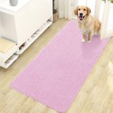 Tapete De Porta Para Cães Olanly, Absorvente, Antiderrapante, Lavável, 120x50cm, Rosa