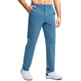 Calças De Golfe Pudolla, Vestido Elástico Masculino, Leve, Azul, 40 L X 30 L