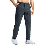 Calças De Golfe Pudolla, Vestido Elástico Masculino, Cinza Ferro, 40 L X 34 L