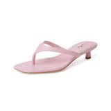 Sandálias Femininas Com Salto De Gatinho Flip Flops Vivianly, Tamanho 7