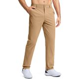 Calças De Golfe Pudolla, Vestido Masculino, Calças Elásticas, 32, Cáqui Escuro