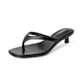 Sandálias Femininas Com Salto De Gatinho Flip Flops Vivianly, Tamanho 7