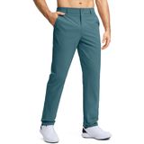 Calças De Golfe, Vestido De Trabalho Elástico Pudolla, Leve, Masculino, Azul