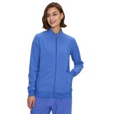 Jaqueta Esfoliante Floralhue Para Mulheres Com Zíper Frontal E Teto Azul 2xs-5xl