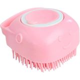 Esponja Para Banho Com Dispenser 6x9cm Rosa - Quanhe