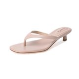 Sandálias Femininas Com Salto De Gatinho Flip Flops Vivianly, Tamanho 6