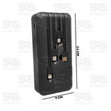 Carregador Portátil Power Bank 20000mah 4 Saídas Usb Altomex