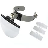 Oculos Lupa Maos Livre Profissional Led Lente De Cabeca Aumento Estetica Reparo Joias Leitura Ourives