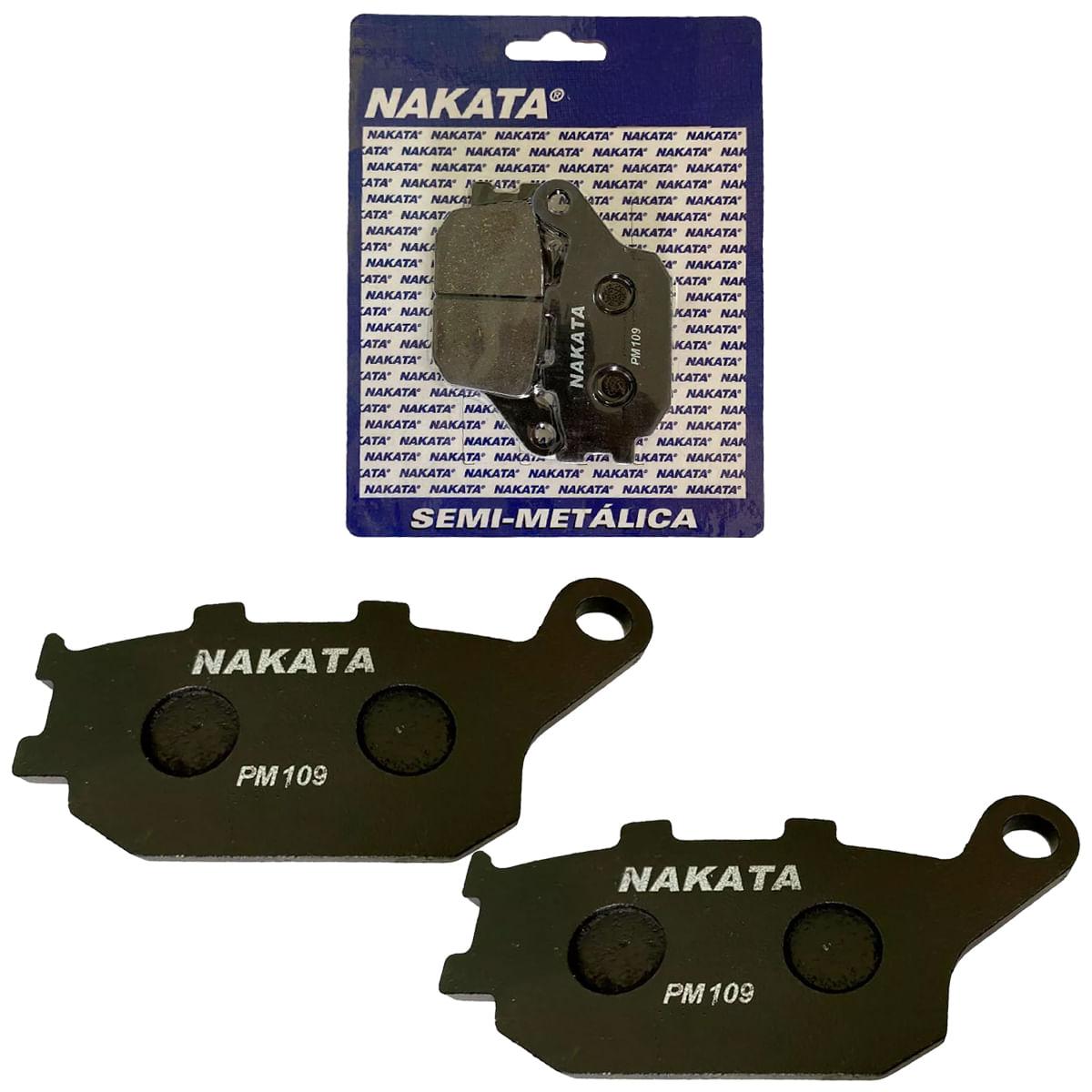 Pastilha Freio Moto Traseiro Fz6 600 Cb 1000 Nakata Pm109 - Carrefour