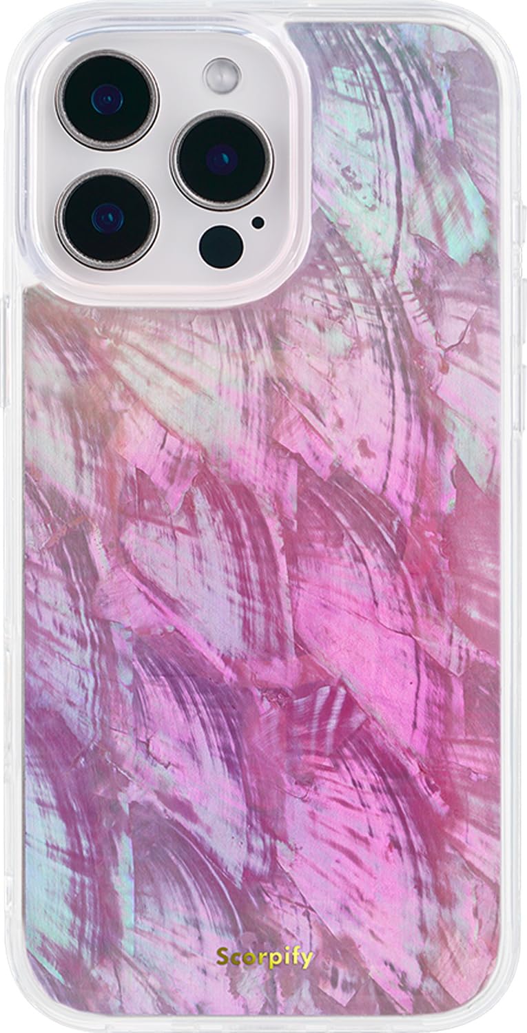 Capa De Telefone Scorpify Para Iphone 16 Pro Com Magsafe Pink Pearl