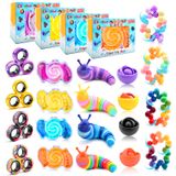 Pacote De 20 Unidades Da Sensory Fidget Toys Cevioce Para Adultos E Crianças