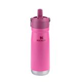 Garrafa Stanley Térmica Flip Straw Em Aço Inoxidável 651ml - Rosa Azalea
