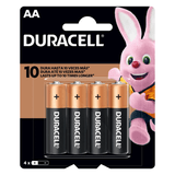 Pilha Aa Duracell 4 Unidades Alcalina 1,5v - Mn1500