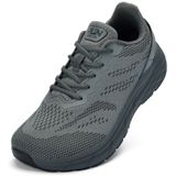Tênis De Corrida Slow Man Road Wide Toe Box Para Homens Cinza 13