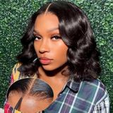 Bob Wig Caijuxing Glueless Body Wave Human Hair 30 Cm 150%