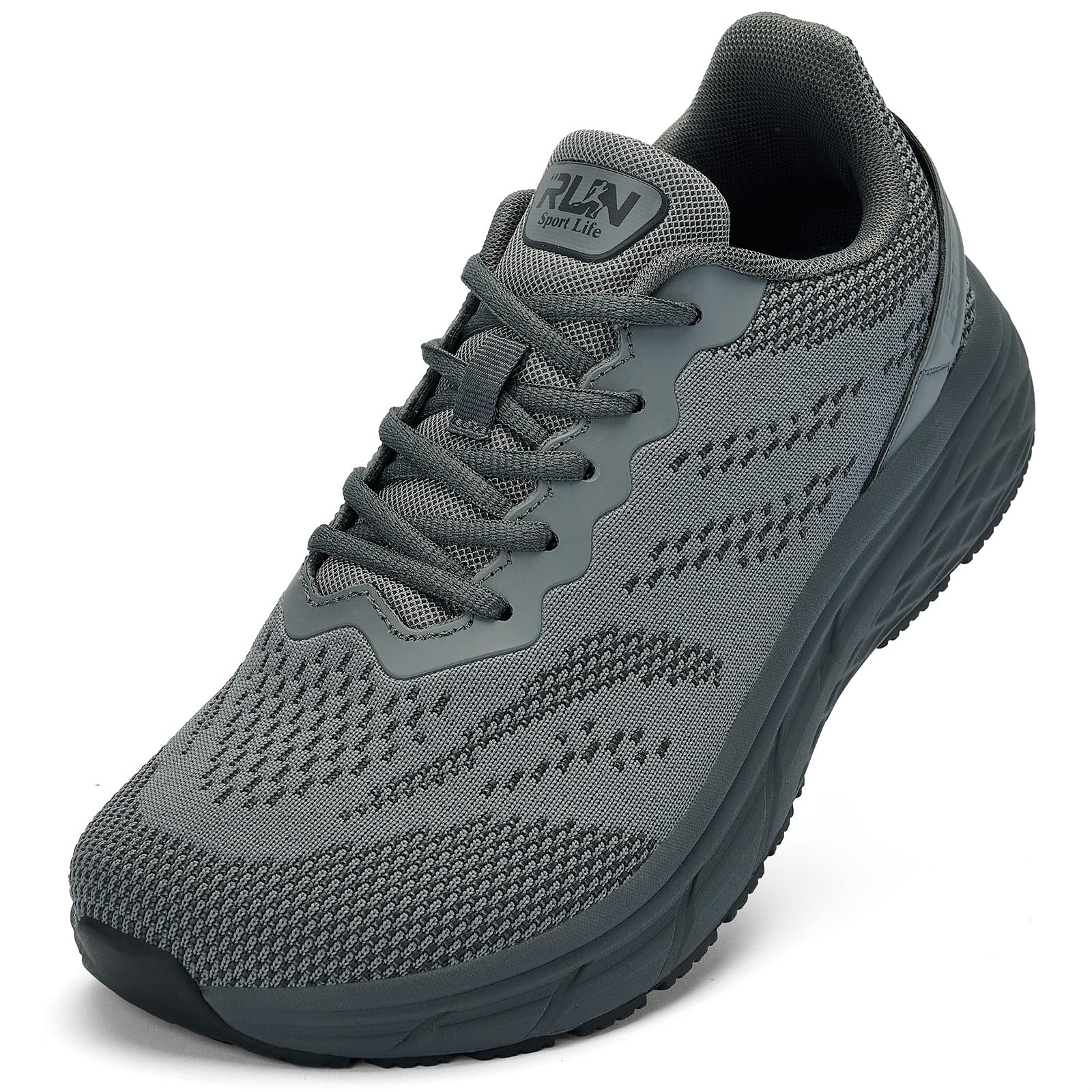 Tênis De Corrida Slow Man Wide Toe Box Para Homens Cinza Tamanho 12