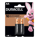 Pilha Aa Duracell 2 Unidades Alcalina 1,5v - Mn1500