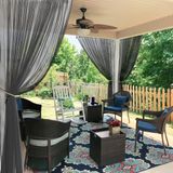 Cortinas Externas Ryb Home Porch Screen Mesh Mosquiteiro