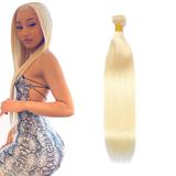 Pacote De Cabelo Auokmar 26cm Blonde 613 Straight Brazilian Virgin