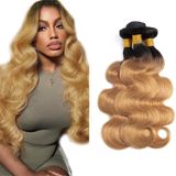 Pacote De Cabelo Auokmar Honey Blonde B127 Body Wave 60-70cm 3 Pacotes