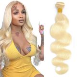 Pacote De Cabelo Auokmar 613 Blonde Body Wave 26cm 100g 8a Peruano