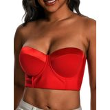 Sutiã Sem Alças Dvpol Longline Red 34g