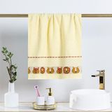 Toalha Avulsa Fantasy Infantil 100% Algodão - 1,15m X 75cm - Zoológico - Palha