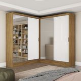 Closet Casal Duplo Belém 4 Portas Plus 4 Gavetas Carioca Móveis
