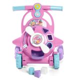 Andador Bebê Aviador Blocos E Atividades Rosa Tateti 0890