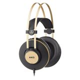Fone De Ouvido Akg K92 Com Fio Profissional Preto E Dourado