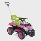 Carrinho Passeio Ou Pedal 2 Em 1 Cross Up Rosa Calesita 1063