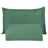 Kit Cobre Leito Colcha Monaco Solteiro Dupla Face 2 Peças - Verde