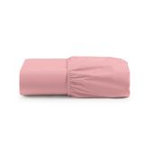 Lençol De Baixo Solteiro Avulso Com Elástico Luiza Algodão Percal 180 Fios - Rosa