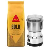 Kit Café Delta Q Torrado Grão + Moedor De Grãos Inox