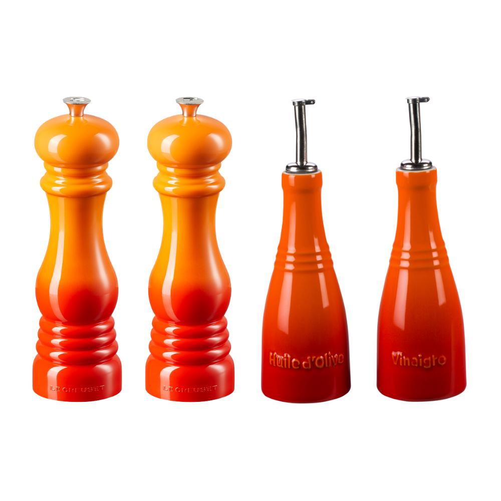 Conjunto Galheteiros E Moedores Le Creuset