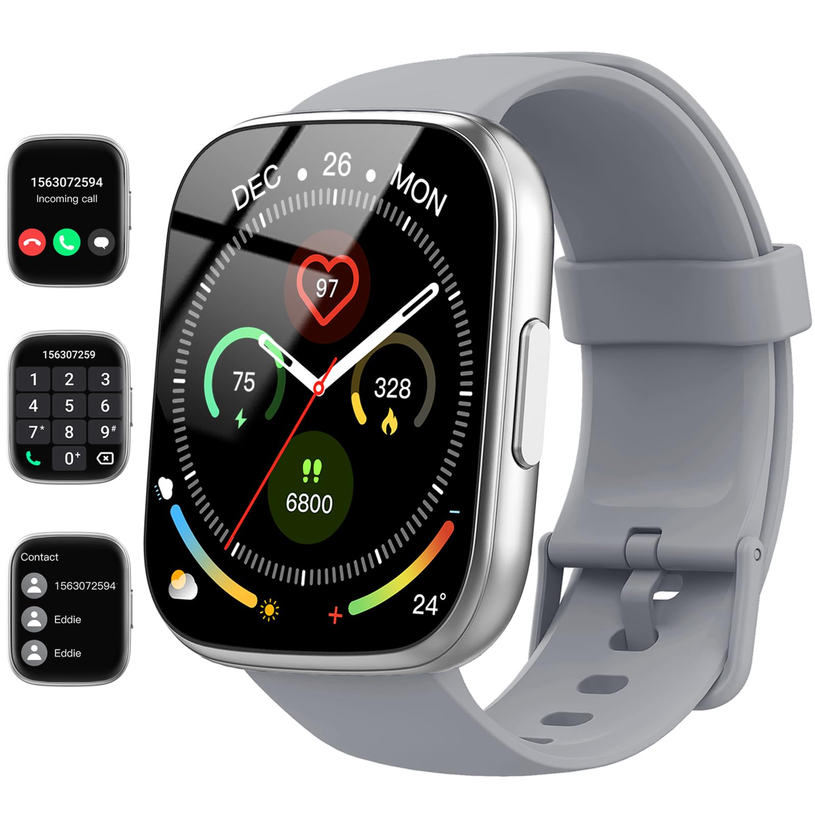 Relógio Inteligente Cillso T80 1,95" Smartwatch Ip68 À Prova D'água