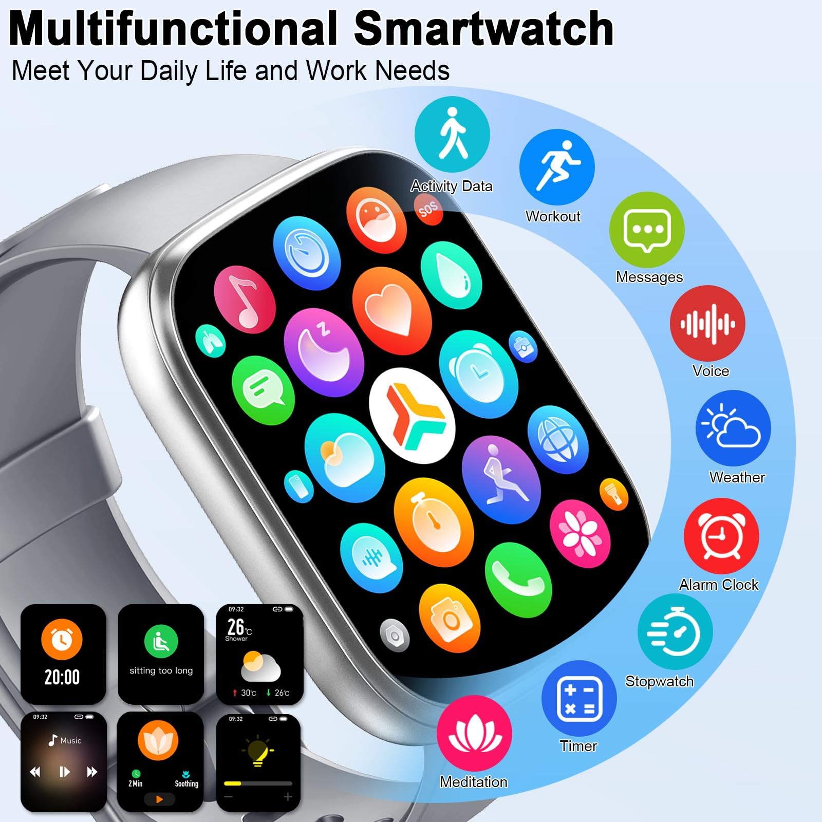 Relógio Inteligente Cillso T80 1,95