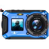 Câmera Digital Sisusy 4k 56mp 10m Bateria Impermeável De 1500mah