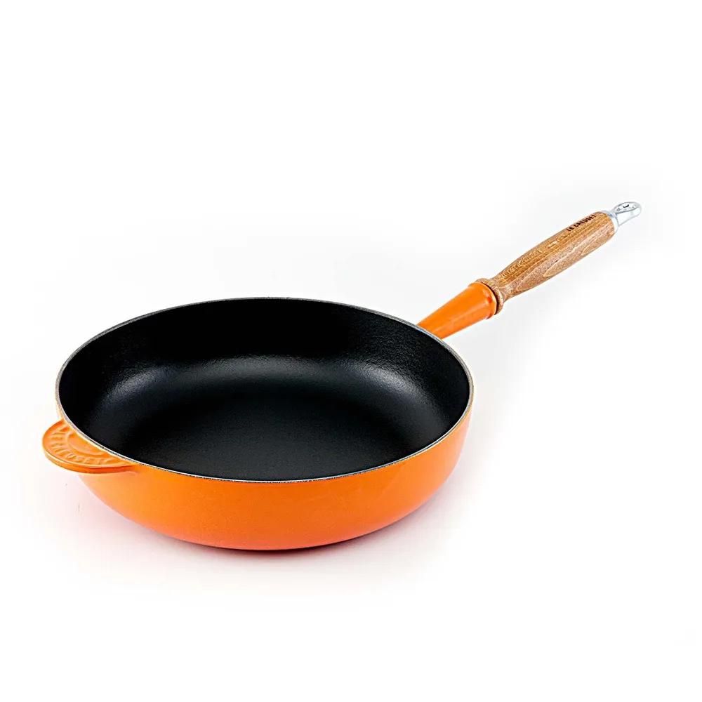 Frigideira Saute Le Creuset C/ Cabo De Madeira 28cm