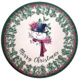 Kit 4 Capas Para Sousplat Boneco De Neve 35cmx35cm