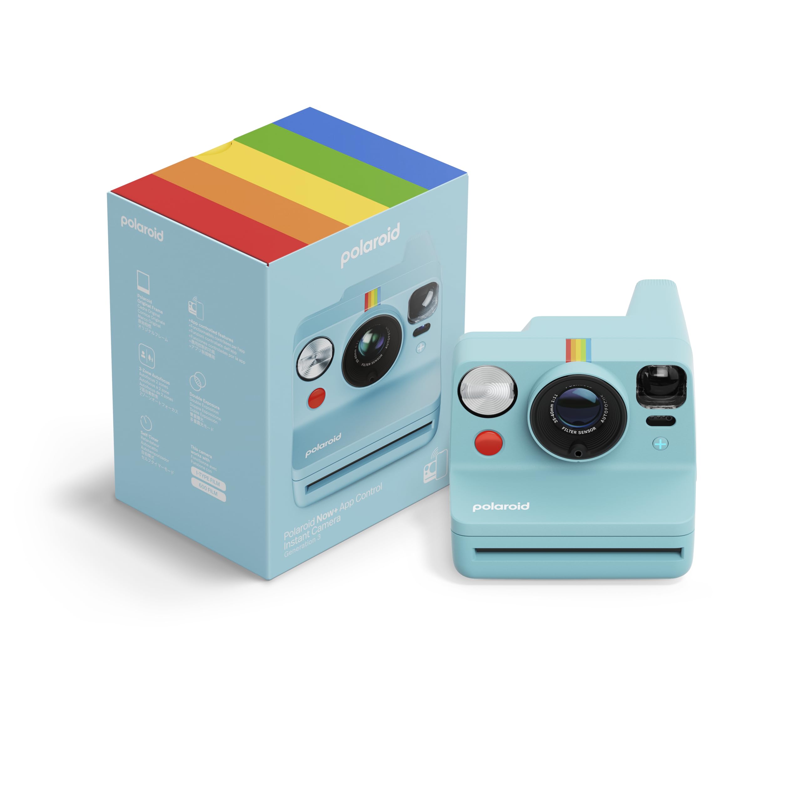 Câmera De Filme Instantâneo Polaroid Now+bluetooth I-type De 3ª Geração