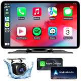 Tela Carplay Sem Fio Litalarm 7" Hd Com Câmera De Backup